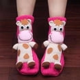 thumbnail image 1 of Christmas Socks Floor Handmade Woolen Knitting Fashion Cartoon Animal Christmas Gift, 1 of 3