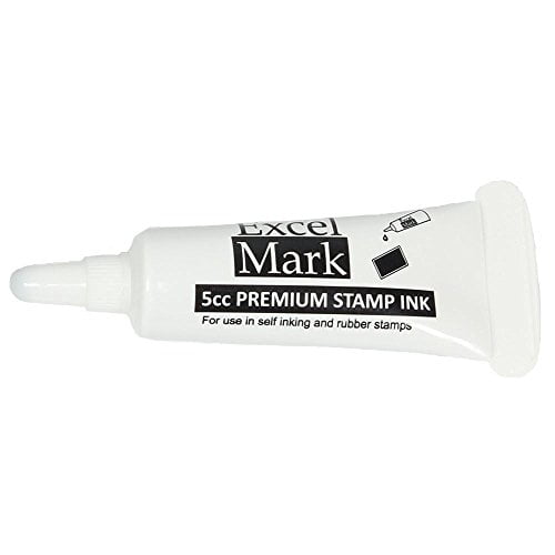 ExcelMark Premium SelfInking Stamp Refill Ink 5cc (Black)
