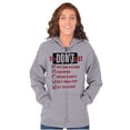 thumbnail image 4 of Funny Pessimist To Don't List Lazy Zip Up Hoodie Men's Women's Brisco Brands M, 4 of 6