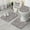 Black Geometric Diamond-1, variant on Black Geometric Diamond Striped Pattern Bathroom Rugs Sets 3 Piece,Toilet Cover Set,Absorbent Non Slip Bathroom Mats Sets with U-Shaped Contour Rug Toilet Rug Set