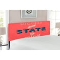 thumbnail image 2 of Saying Headboard, Success is a State of Mind in Retro Style Theme Words Classic Print, Upholstered Decorative Metal Bed Headboard with Memory Foam, Full Size, Red Charcoal, by Ambesonne, 2 of 4
