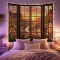 thumbnail image 2 of Red Rock Mesa with Cacti in Desert Valley, Dreamy Rustic for Nature Lovers, Southwest Scenery Home Decor, Housewarming Gift, Tapestry Wall Hanging for Bedroom and Living Room, 2 of 7