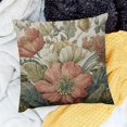 thumbnail image 2 of Orinice Vintage Flower Throw Pillow Covers   Brown Rust Colored Floral Botanical Pattern Decorative Pillows Outdoor Farmhouse Cushion Case Country Pillowcase for Sofa Bed Room Decor   12x12in, 2 of 5
