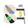 thumbnail image 2 of koolsoo Pickleball Wood Paddle Set 2 Paddles 2 Pickle Balls Beginner Racket for Families C, 2 of 9