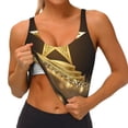 thumbnail image 3 of Sikiie Golden Glitter And Light Sports Bra for Women, Sports Bra Athletic Running Sports Bra, Workout Bra, Yoga Bra-Medium, 3 of 8