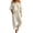 Beige, variant on JOANKDMI Off The Shoulder Jumpsuits for Women Casual Long Rompers with Pockets Loose Fit Elastic Waist Drawstring Summer Beach Outfits Flowy One Piece Overalls