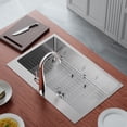 thumbnail image 5 of VINGLI 30 Inch Top Mount Kitchen Sink Drop-in, Workstation Sink, 304 Stainless Steel Single Bowl Kitchen Sink with Sink Protector, 18 Gauge Kitchen Sink for RV, Travel Trailer, Garage, 30x22x9, 5 of 10