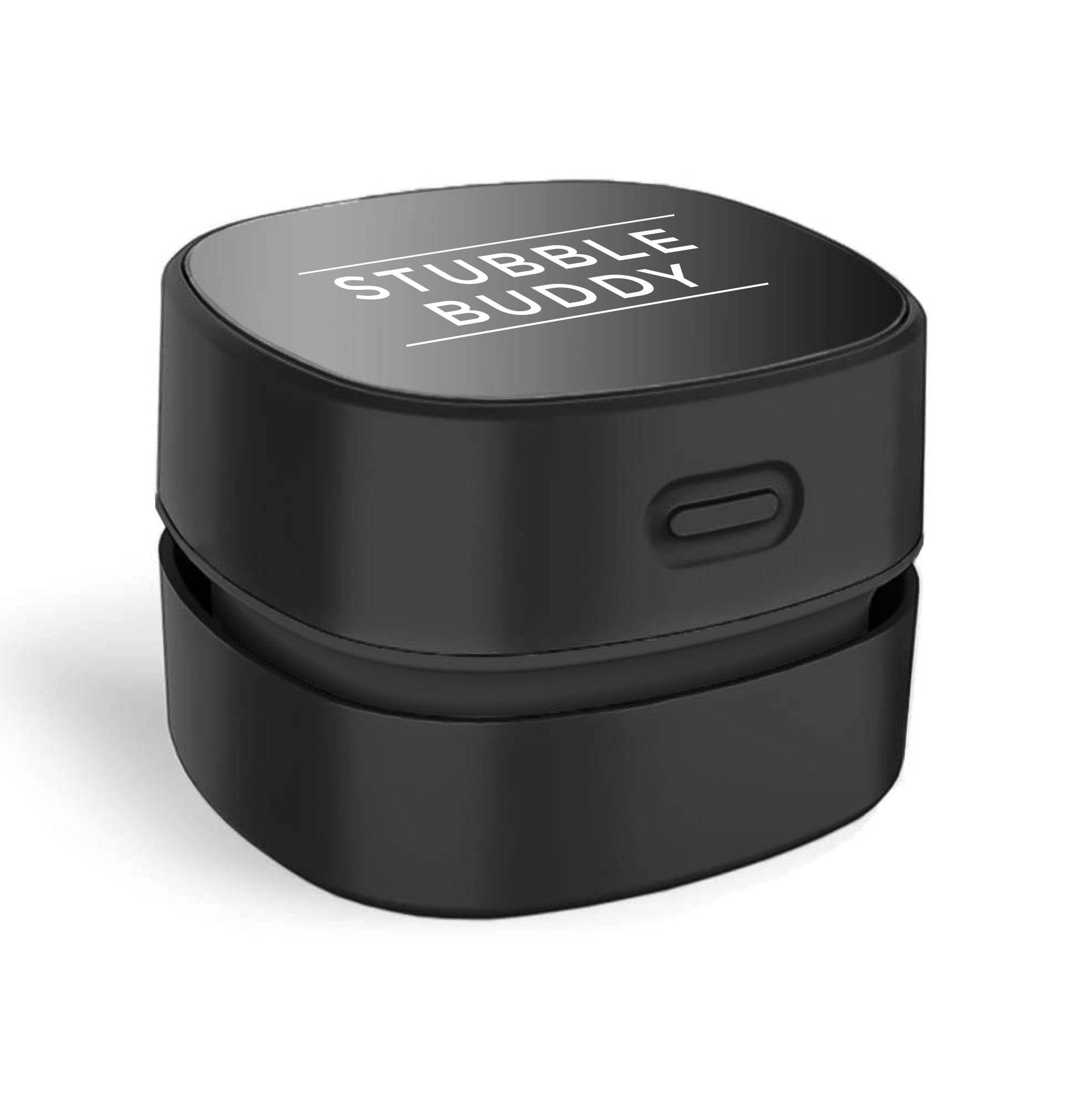 Pete & Pedro THE Stubble Buddy - Portable Beard & Facial Hair Trimming, Size: 3.1 x 3.1 x 2.4, Black
