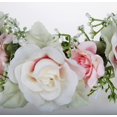 thumbnail image 3 of Corona de flores nupciales Corona floral Diadema Corona para el cabello Guirnalda para el cabello Flor Halo Tocado floral Boho con cinta Fiesta de bodas Blanco, 3 of 5