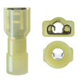 thumbnail image 2 of 100 Uds Xhf 12-10 Awg Conectores De Pala Hembra De Nailon Terminales De Cable De Desconexión Rápida Conectores De Engarzado De Cable Aislados Amarillo, 2 of 5