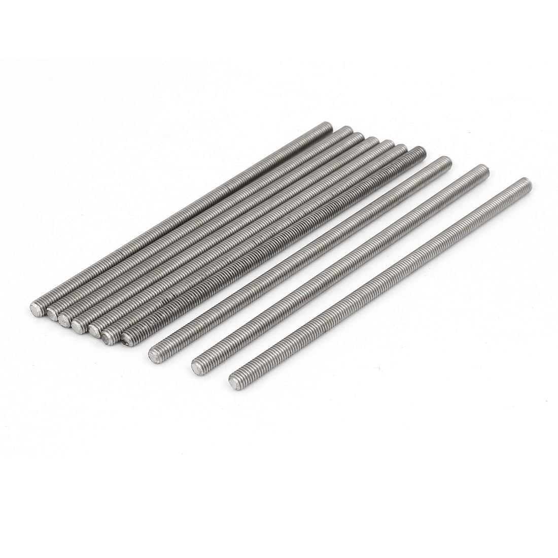 Sourcing Map Lot 10 Tiges X 80 Mm Entièrement Filetées Acier Inoxydable