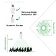 thumbnail image 2 of 2PCS E27 Motion Sensor Light Switch 100-240V Motion Detector Base Lamp Holder with Light Control Smart Switch Bulb Socket, 2 of 9
