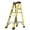 4-Step Yellow, variant on AuraLane 6 Step Fiberglass Single Side Step Ladder, Non Conductive Lightweight Insulated Access Ladder, Yellow
