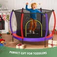 thumbnail image 2 of GVDV 55" Toddler Trampoline for Kids, Kids Trampoline with Enclosure Net and Balls, 2 of 7
