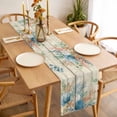 thumbnail image 6 of Beige Beach Coastal Cotton Linen Table Runner for Dining Kitchen, Summer Nautical Coral Shell Botanical Vintage Wedding Outdoor Party Tablerunners, Dresser Scarf Tablecloth Runners 13x36 Inches, 6 of 9