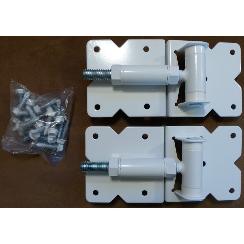Vinyl Gate Hinges WHITE (for Vinyl, PVC etc Fencing) Vinyl Fence Gate
