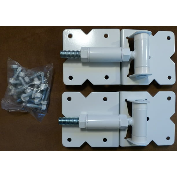 Vinyl Gate Hinges WHITE (for Vinyl, PVC etc Fencing) Vinyl Fence Gate
