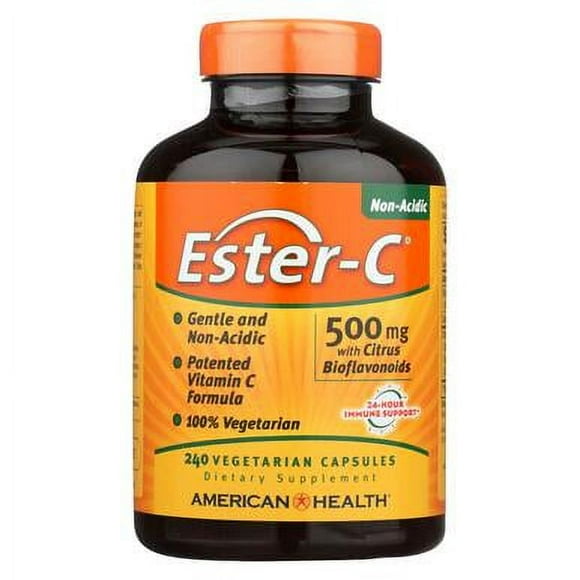 American Health - Ester-c With Citrus Bioflavonoids - 500 Mg - 240 Vegetarian Capsules