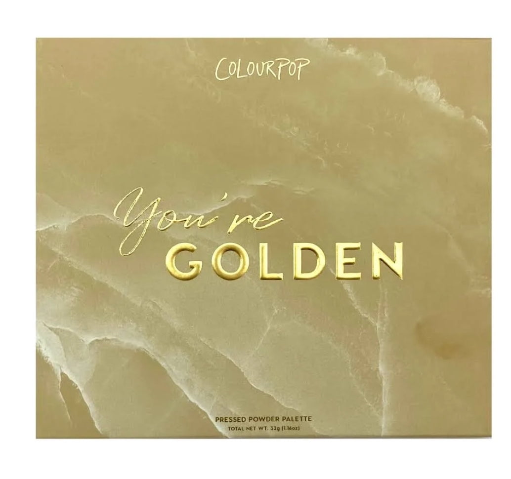 ColourPop YOU'RE GOLDEN Eyeshadow Palette Mega Matte Metallic Semi-Sparkle