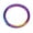 Rainbow, variant on 100% Titanium Hinged Segment Ring Hoop Ear Lip Nose Piercing Septum Cliker-Black-8 mm-16g (1.2 mm)