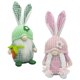 thumbnail image 2 of 2 piezas de decoraciones de Pascua de primavera, gnomo de peluche, figurita de elfo Tomte escandinavo hecha a mano, muñeco de peluche sin rostro con flor, adornos de decoración del hogar de conejo de, 2 of 5