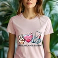 thumbnail image 5 of Peace Love Medical Assistant Shirt | Cute Healthcare Appreciation Tee, Maroon, Size 2XL, 5 of 6