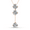 Rose Gold, variant on Sloane 18k White Gold Plated Drop Pendant Y Necklace with Swarovski Crystals for Women