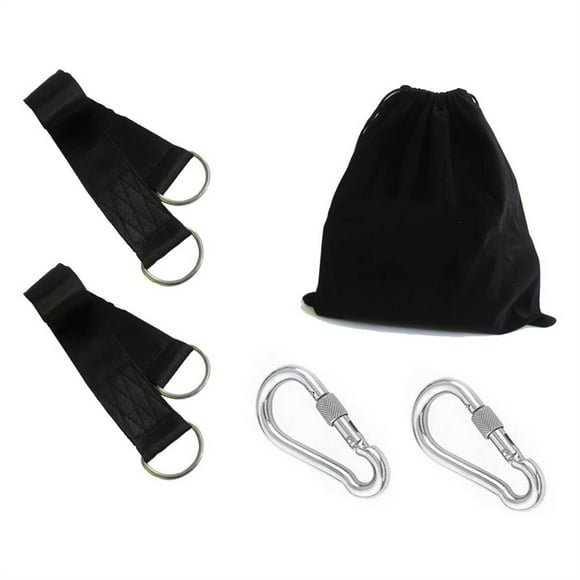 relayinert Tree Swing Hanging Straps Kit Hammock Hanger Carabiner Portable Outdoor Tire Swings Rope Hook Storage Bag Accessories