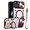 Rose Gold, variant on for iPhone SE Case 2020 2022/iPhone 8 Case/iPhone 7 Phone Case,Metal Stand Ring Holder,Lens Protector,Slim Bumper Full Protection Shockproof Hard Cover for Women Men (Black)