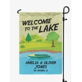 thumbnail image 1 of Printtoo Tan Welcome To The Lake Outdoor Camping Flags Personalized Outdoor GardenFlagsCamp Decor Accessory Double SidedFlags12.5x18 Inches, 1 of 4