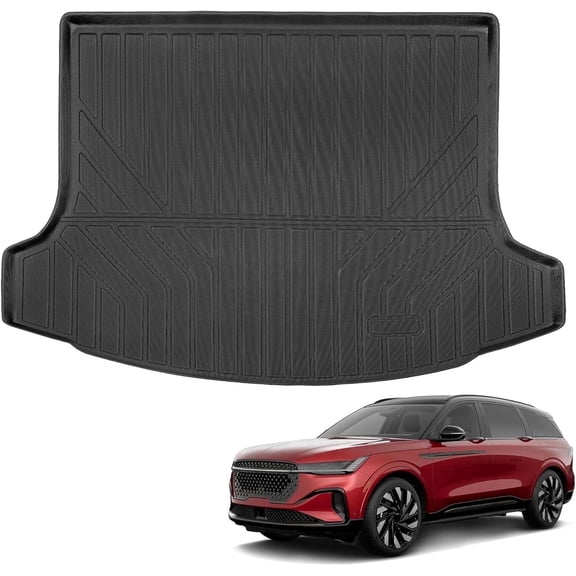 Auxko All Weather Cargo Mat Fit for Lincoln Nautilus 2024 2025 2026 TPE Liner Trunk Mat Nautilus Liner Accessories All Season Odorless Anti-Slip Black