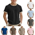 thumbnail image 2 of LRen Oversized T Shirts for Boys Boys Short Sleeve Shirts Kids Summer Crewneck T-Shirts Casual Loose Basic Tops Tees, 2 of 7