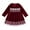 Wine Red, variant on IBTOM CASTLE Toddler Baby Girls Christmas Dress Lace Velvet Long Sleeve Ruffle Princess Wedding Birthday Party Dress Fall Winter Clothes 12-18 Months Wine Red