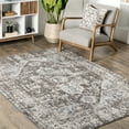 thumbnail image 4 of nuLOOM Justine Vintage Medallion Area Rug, 4' x 6', Brown, 4 of 9