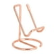 thumbnail image 2 of Pequeño soporte metálico para tarjetas de visita, accesorio decorativo para escritorio, soporte para teléfono. rosa dorado, 2 of 4