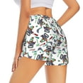 thumbnail image 3 of Disketp Dinosaur on Excavator2 Print Women's Shorts Workout Shorts for Athletic Gym Running Shorts with Phone Pockets Medium, 3 of 8