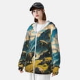 thumbnail image 3 of Lsque Valley River Dinosaur UPF 50+ Lightweight Sun Protection Men's Women's Long Sleeve Shirt, Hoodie Performance -Large, 3 of 9