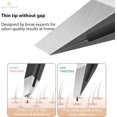 thumbnail image 3 of Beauty Power Professional Tweezers Set – Slant & Point, Ultra Precision German Stainless Steel Tweezers for Eyebrows, Chin, Ingrown Hair & Facial Grooming – Lightweight + Travel Case - Gift Idea, 3 of 10