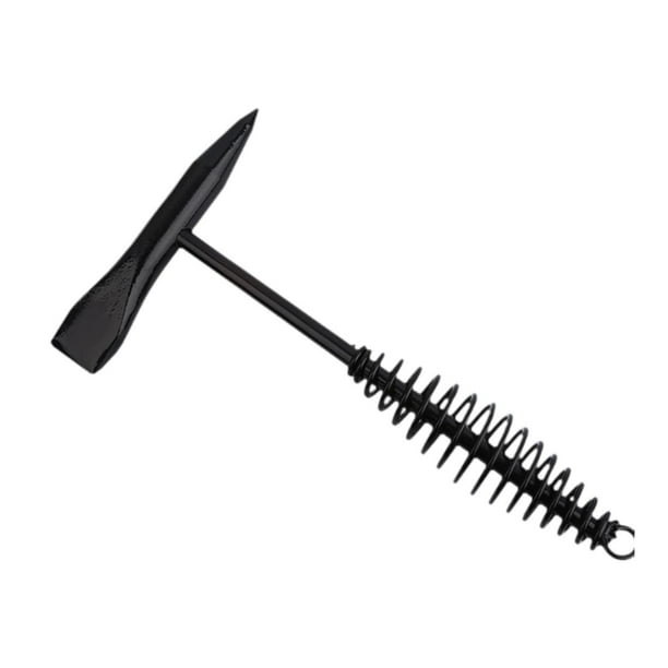 Martillo de soldadura con mango de resorte helicoidal, equipo de mantenimiento, martillo de escoria, herramienta manual para electricista, eliminación 500g 28x155cm