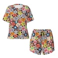 thumbnail image 4 of Lsque Beach Life Women's Short-Sleeved Pajama Set - 2 Piece Soft and Lightweight Sleepwear Set-4X-Large, 4 of 9