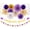 Congrate Grad Purple Gold, variant on Navy-blue Silver Party-Decorations Graduation Banner-Streamers - 18pcs Kits 2026 Congrate Grad Garland,Congratulations Paper Tissue Pom Poms Fan,Honeycomb Lanterns Decor