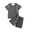 Grey, variant on WELOIJEVBE Boys 2 Piece Outfits Fashion Child Boys Spring Summer Short Sleeve T-Shirt and Shorts clothes for boys 9-10 Years