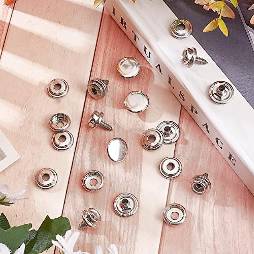 3/8" Stainless Steel Screw Stud - 10-Pack For Snap Fasteners & Marine Use - View #3