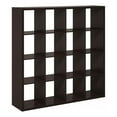 thumbnail image 1 of Pemberly Row Open Back Decorative Cube Storage Organizer in 16-Cube Dark Oak, 1 of 6