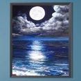 thumbnail image 1 of Cuadros Decorativos 5D bricolaje taladro cuadrado completo diamante pintura Seabeach Kit decoración del hogar arte artesanía Wdftyju embutido en tela, 1 of 9