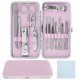 thumbnail image 2 of Juego De Manicura Y Pedicura De 15 Piezas Para Manos, Pies, Cuidado Facial, Kit De Pedicura Portátil Con Estuche De Cuero, Punta De Acero Inoxidable, Kit De Cuidado De Uñas Más Fino, Juego De Cortaúña Muyoka Hogar, 2 of 7