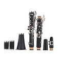 thumbnail image 3 of ABS 17-Key Clarinet Bb Flat with Carry Case Gloves Cleaning Cloth Mini Screwdriver Reed Case 10pcs Reeds Woodwind Instrument, 3 of 7