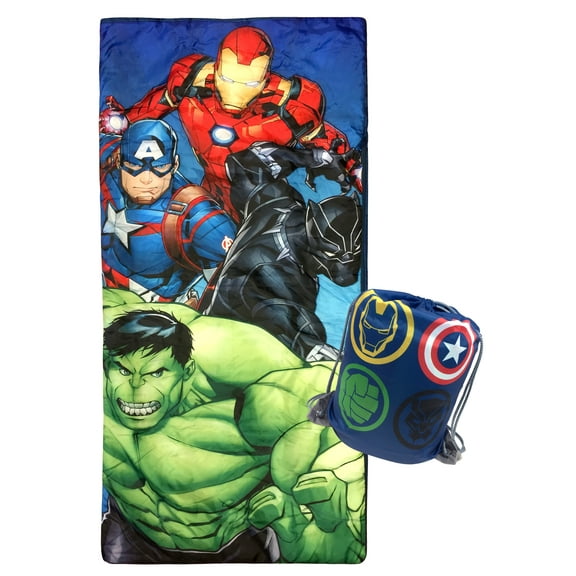 Marvel Avengers Battle Formation Kids Blue Slumber Sack