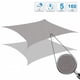 thumbnail image 3 of Sunshades Depot 10' x 13' Sólido Gris Claro Parasol Vela Rectángulo Permeable Toldo Personalizar Estándar Comercial, 3 of 5