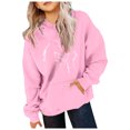 thumbnail image 2 of Byoo Tween Girls Hoodie Kids Horse Print Long Sleeve Hooded Sweatshirt Pullover Top, 2 of 3